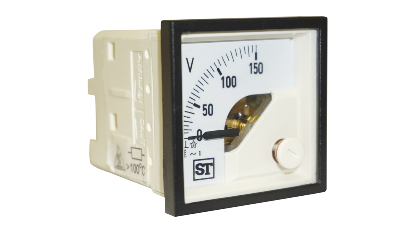 Voltmetro analogico in c.a. Sifam Tinsley serie Sigma, foro da 45x45 mm