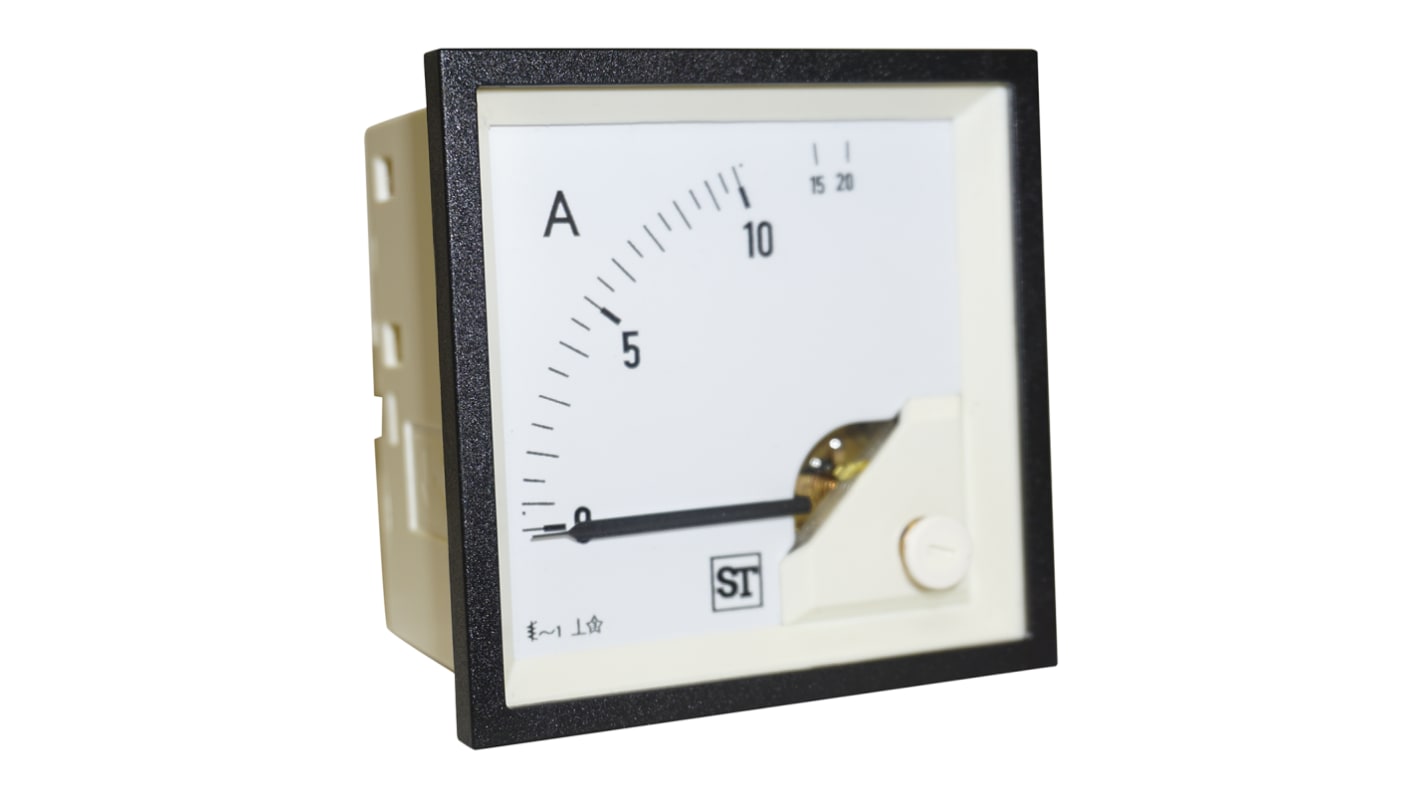 Sifam Tinsley Sigma Analogue Panel Ammeter 10A AC, 68mm x 68mm Moving Iron