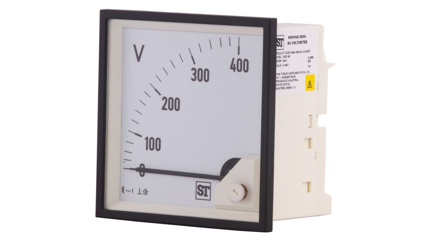 Sifam Tinsley Sigma Analoges Voltmeter AC, 92mm, 92mm, 54mm