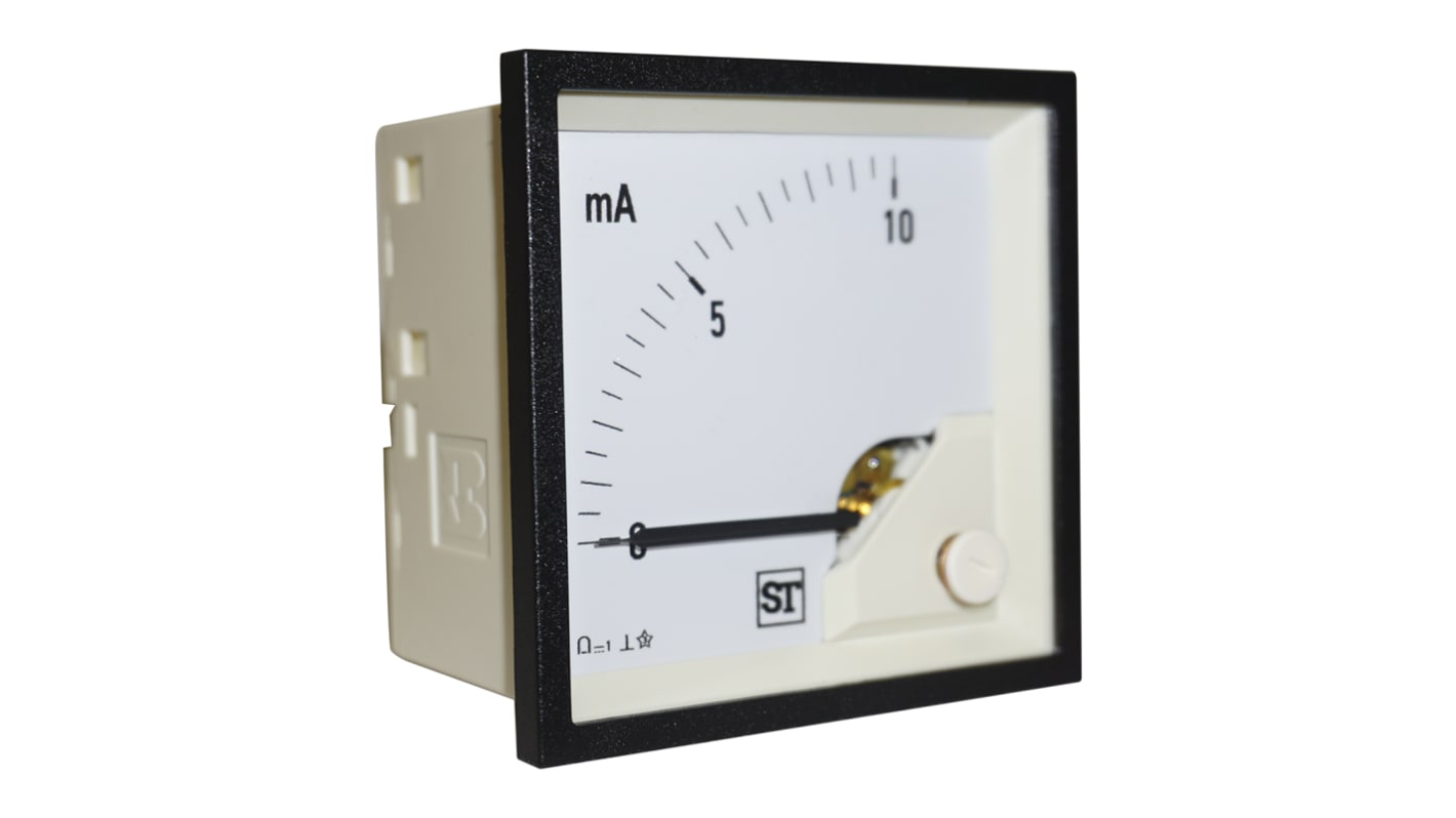 Sifam Tinsley Sigma Amperemeter 20mA DC Drehspule, 68mm x 68mm T. 54mm, Maximum of 20mA