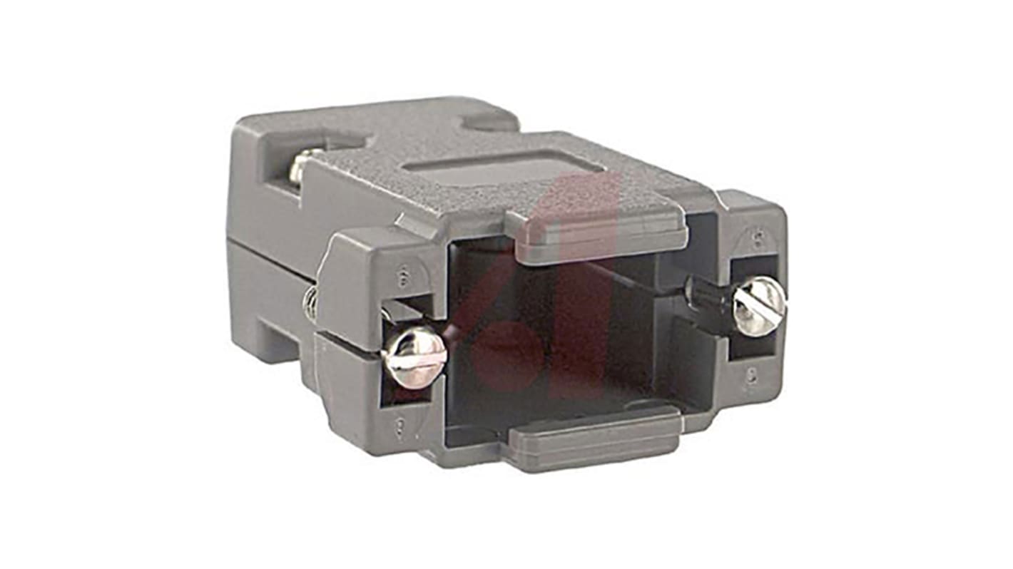 Cinch Connectors HS Sub-D Gehäuse gerade, 9-polig, Grau, Größe E, aus ABS