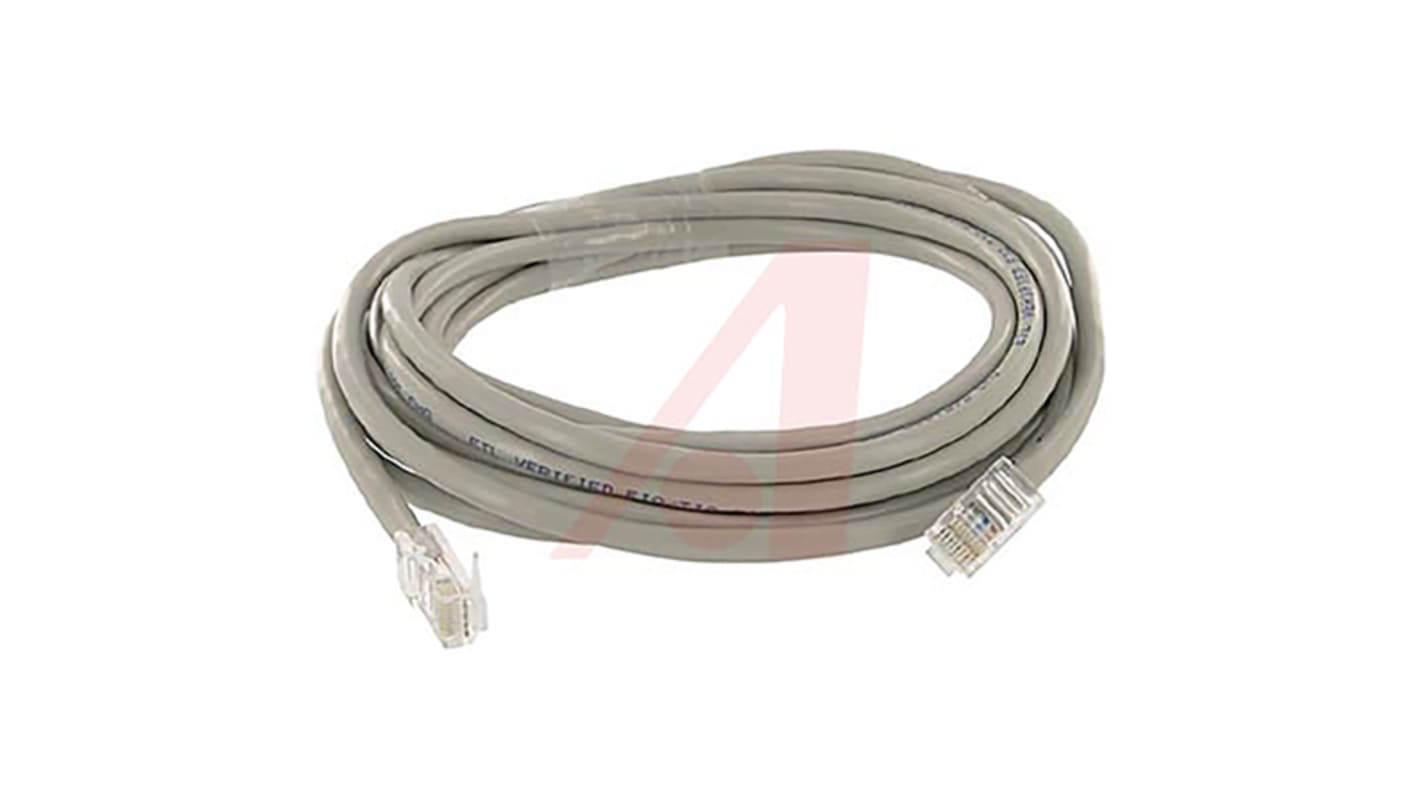 Cinch Cat5e Male RJ45 to Male RJ45 Ethernet Cable, U/UTP, Grey, 4.27m