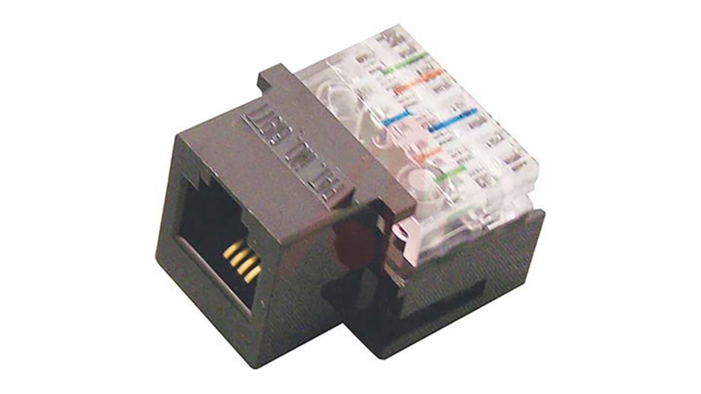 Conector RJ45 Cat3 Hembra Cinch serie 30, de 6P6C vías, apantallado