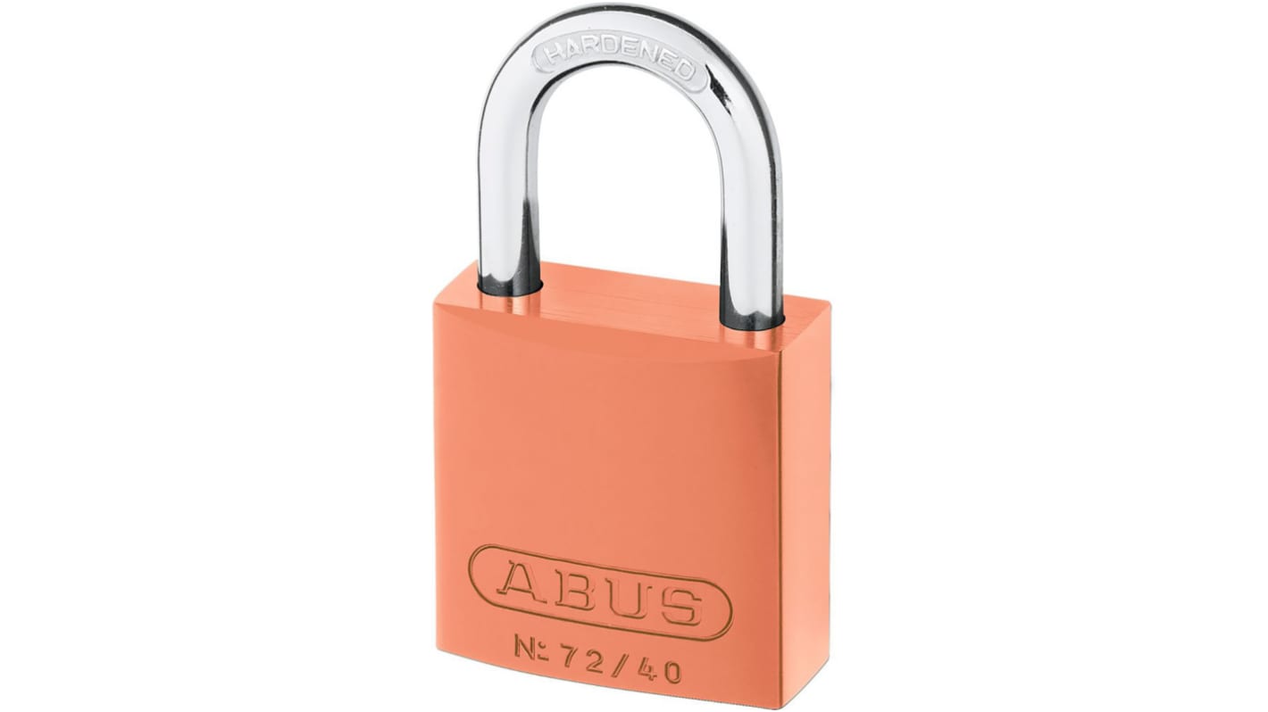 ABUS Key Weatherproof Aluminium, Steel Safety Padlock, 6.5mm Shackle, 39mm Body