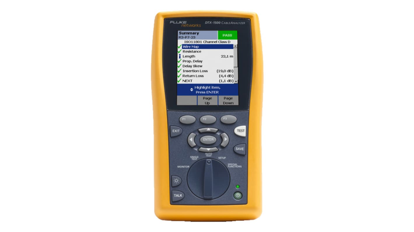 Fluke Networks Cable Tester RJ45, DTX-1500