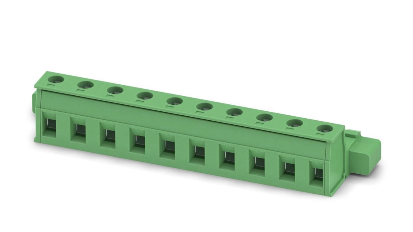 Connettore Morsettiera 12 Vie Passo 3,81mm Verde - Femmina Per Cablaggi Elettrici