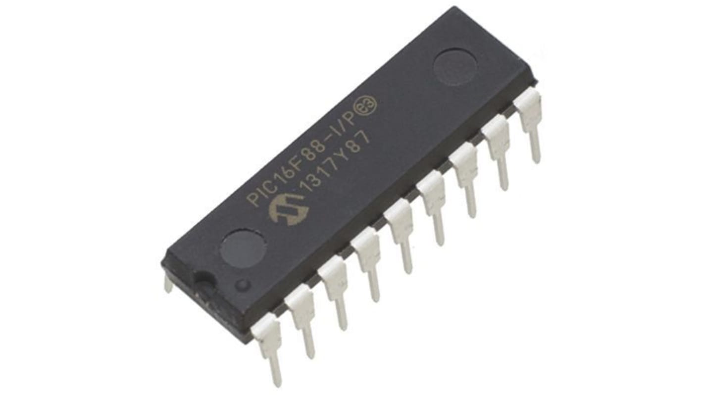 Microcontrollore Microchip, PIC, PDIP, PIC16F, 18 Pin, Su foro, 8bit, 20MHz