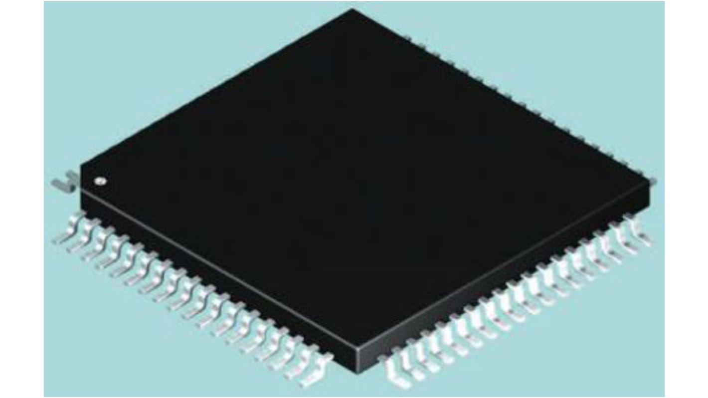 Microcontrolador Microchip PIC18F8627-I/PT, núcleo PIC de 8bit, RAM 3,936 kB, 40MHZ, TQFP de 80 pines