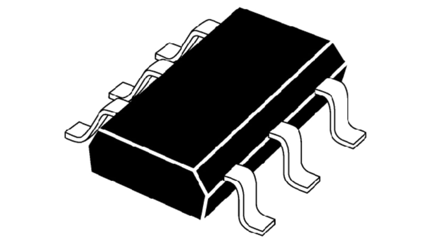 DAC MCP4725A0T-E/CH, 1, 12 bit-, ±2%FSR, Seriale (I2C), 6-Pin, SOT-23A