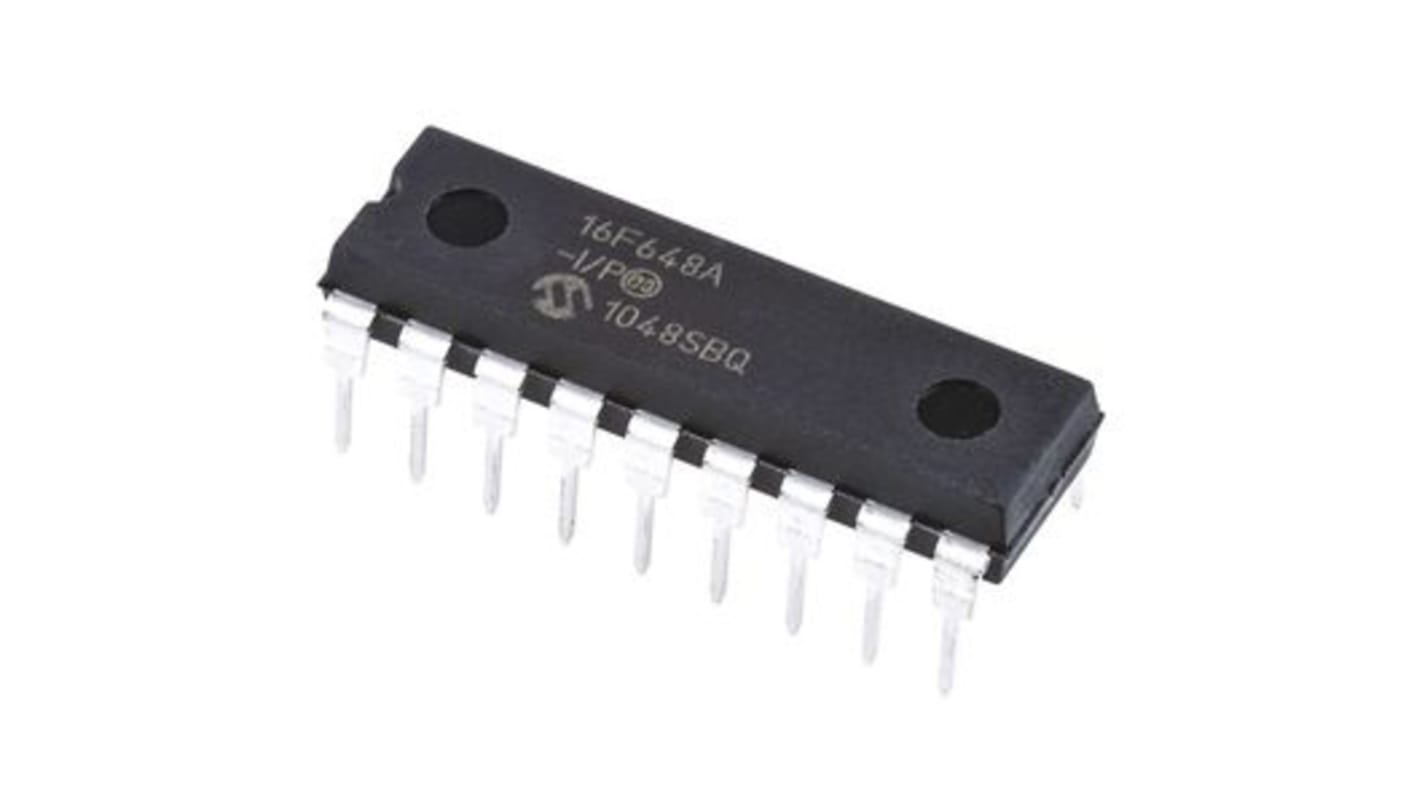 Microcontrollore Microchip, PIC, PDIP, PIC16F, 18 Pin, Su foro, 8bit, 20MHz