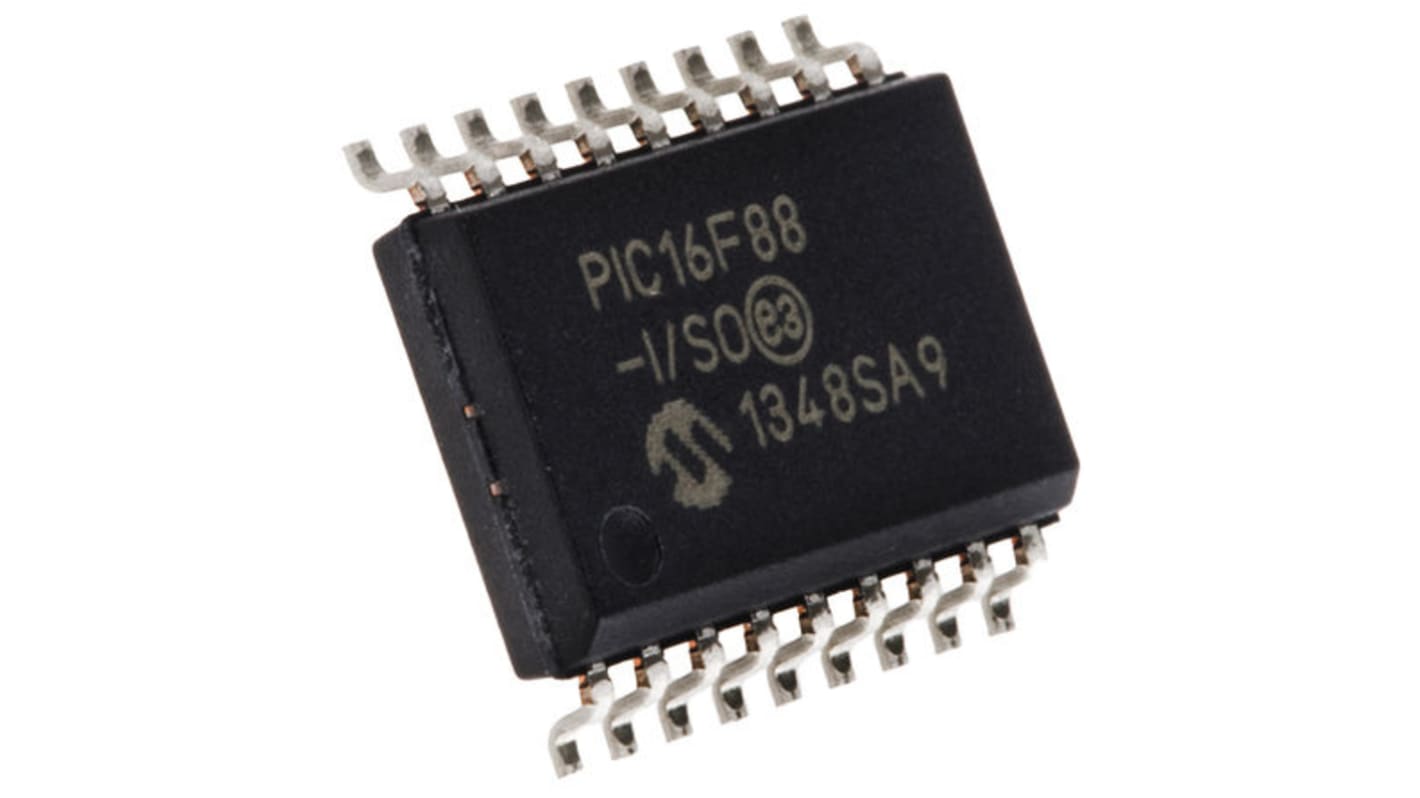 Microcontrollore Microchip, PIC, SOIC, PIC16F, 18 Pin, Montaggio superficiale, 8bit, 20MHz