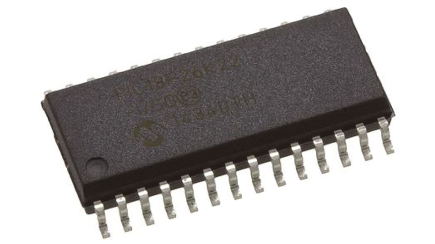 Microchip Mikrovezérlő PIC18F, 28-tüskés SOIC, 1,024 kB, 3,896 kB RAM, 8bit bites