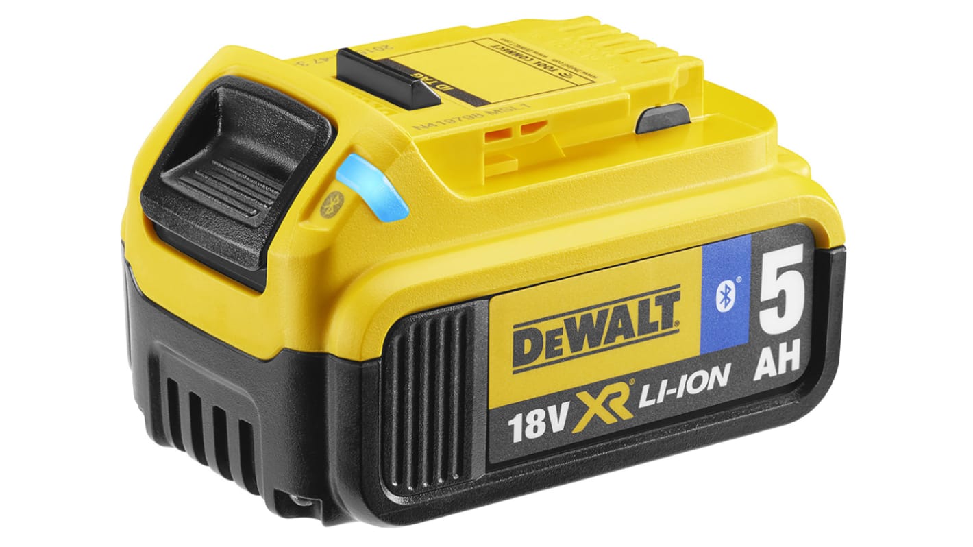 DeWALT DCB184B-XJ 5Ah 18V Rechargeable Power Tool Battery, For Use With , For DeWALT 18V XR Tools