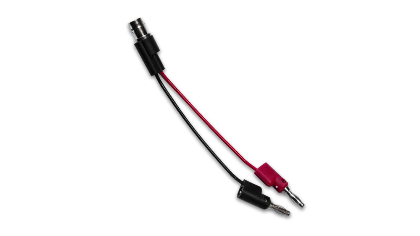 Cable de prueba BNC Mueller Electric de color Negro, Hembra-Macho, 300V ac, 5A, 100mm