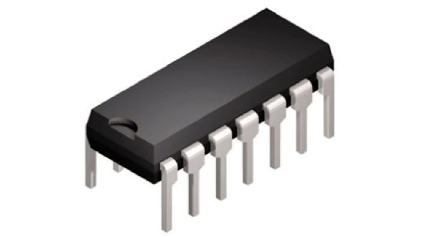 Microchip Operationsverstärker THT PDIP, einzeln typ. 3 V, 5 V, 14-Pin