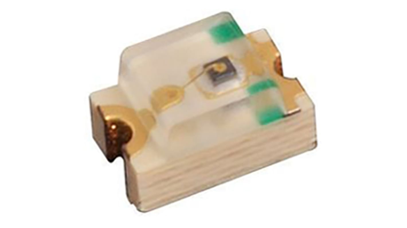 Lumex SML-LX0805SUGC-TR Green LED, 574 nm 0805 Clear, Rectangle Lens SMD package