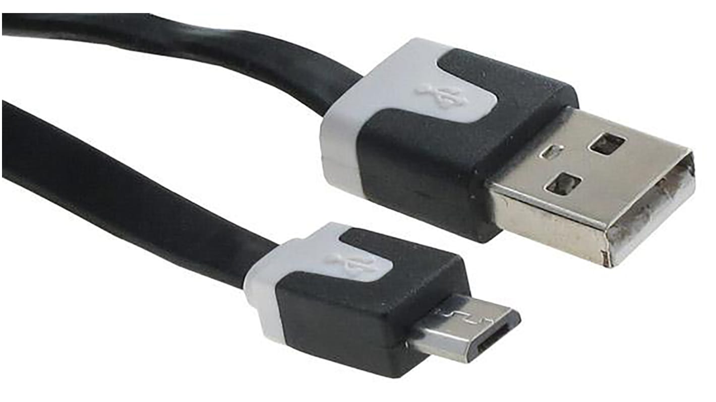Bridgetek USB Kabel, 1m Schwarz/Weiß