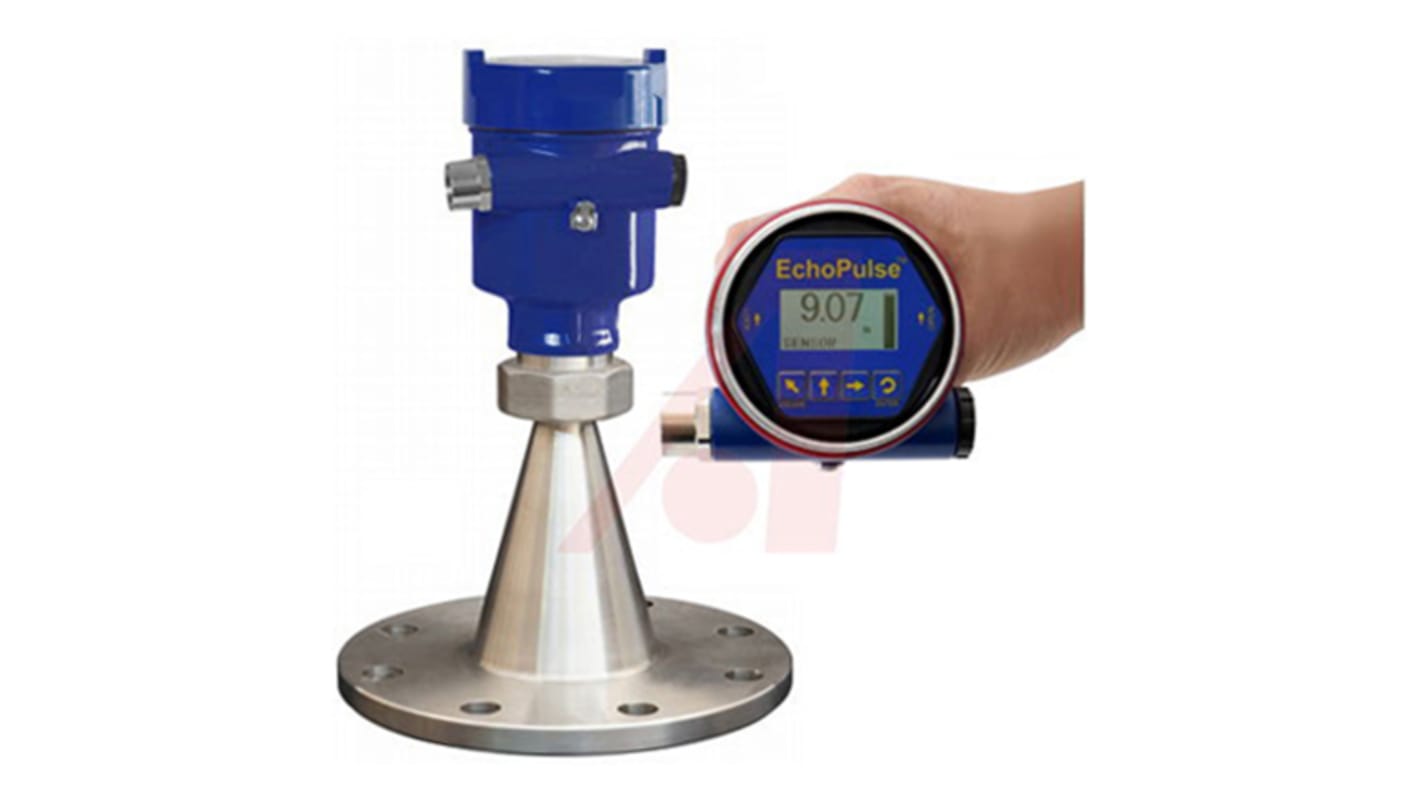 Flowline LR25 Series Pulse Radar Level Transmitter Level Sensor, Vertical, Aluminium Body