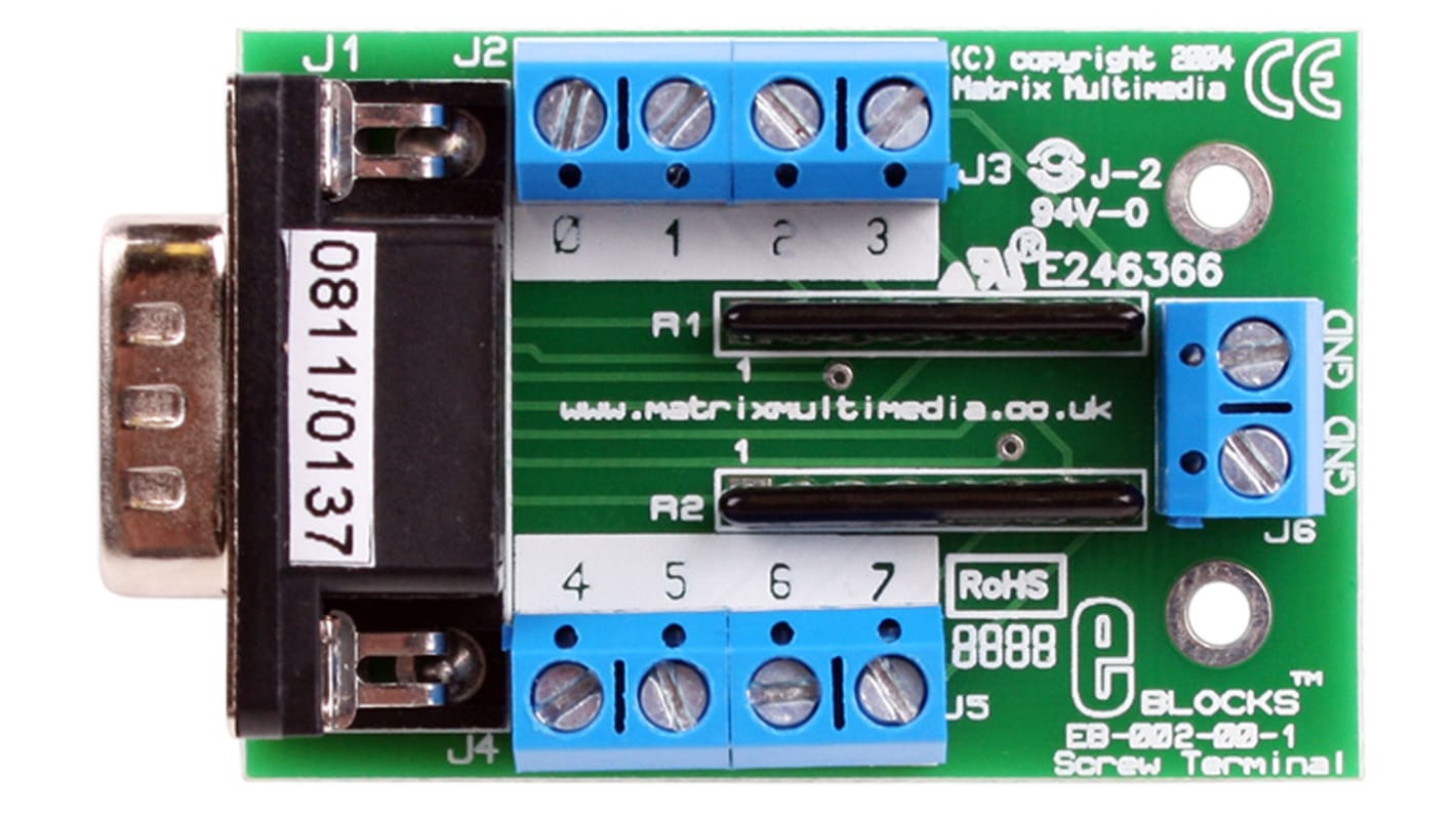 Matrix Technology Solutions Adapter Board, E-blocks Terminal Connector, EB002