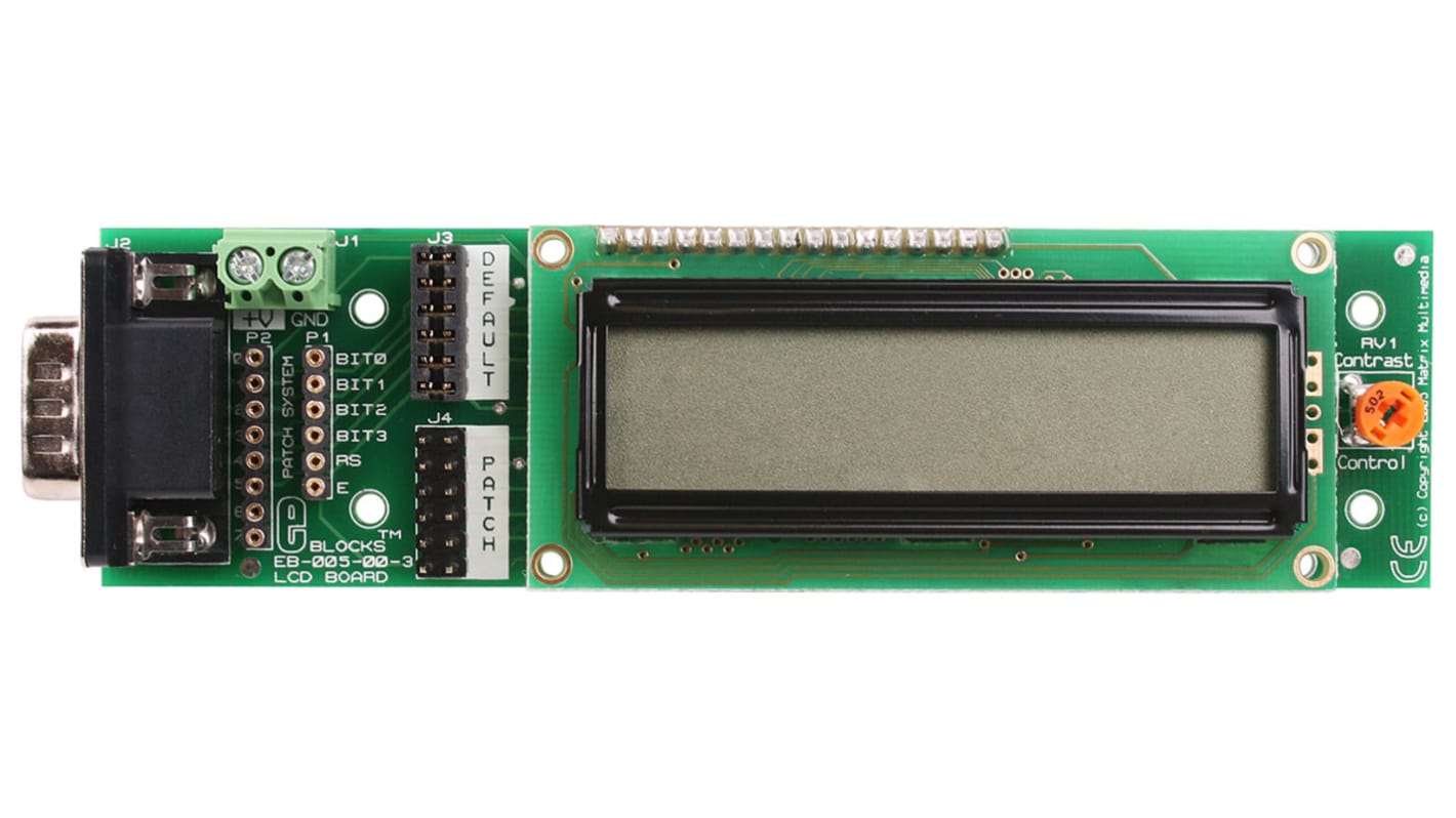 Matrix EB005, E-block 16x2 Character Colour LCD Display Module