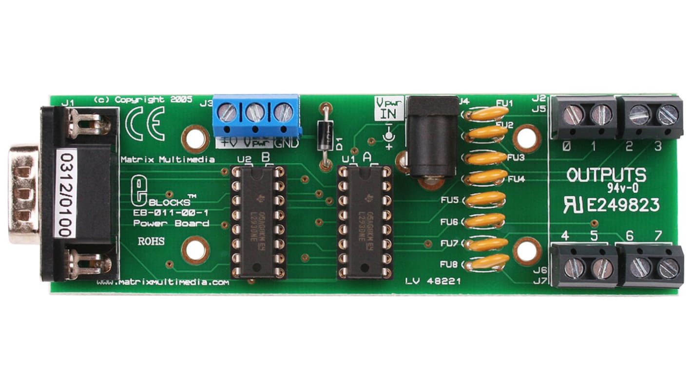 Matrix Evaluierungsplatine, E-block Power Board Halbbrücken-Treiber