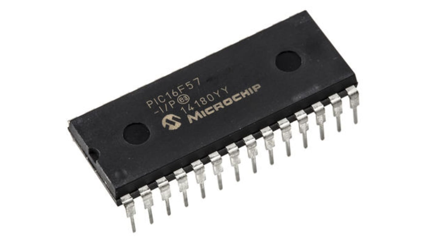 Microchip マイコン, 28-Pin PDIP PIC16F57-I/P