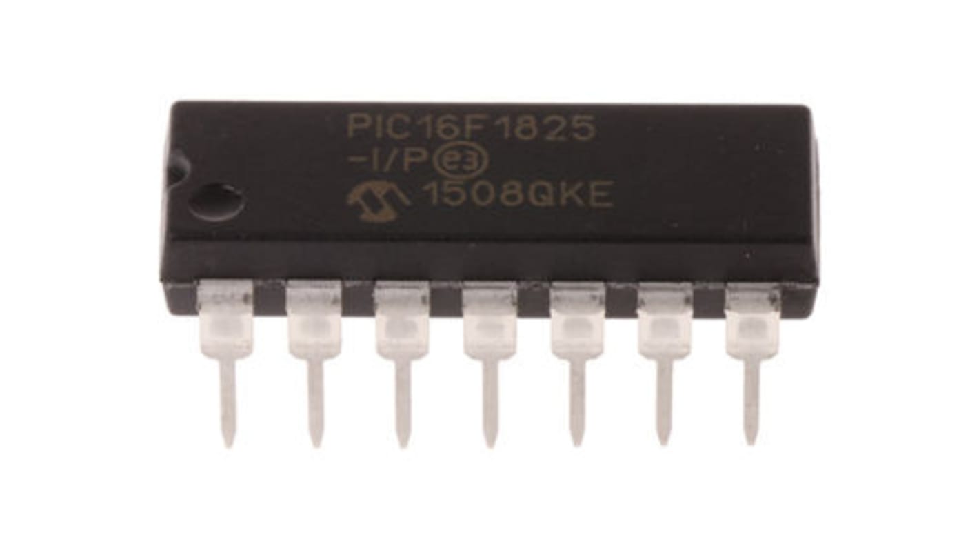 Microcontrollore Microchip, PIC, PDIP, PIC16F, 14 Pin, Su foro, 8bit, 32MHz