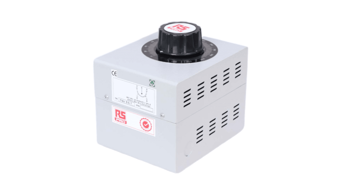 RS PRO Csúszógyűrű 1 Phase 720VA, 1 Output, 240V, 3A