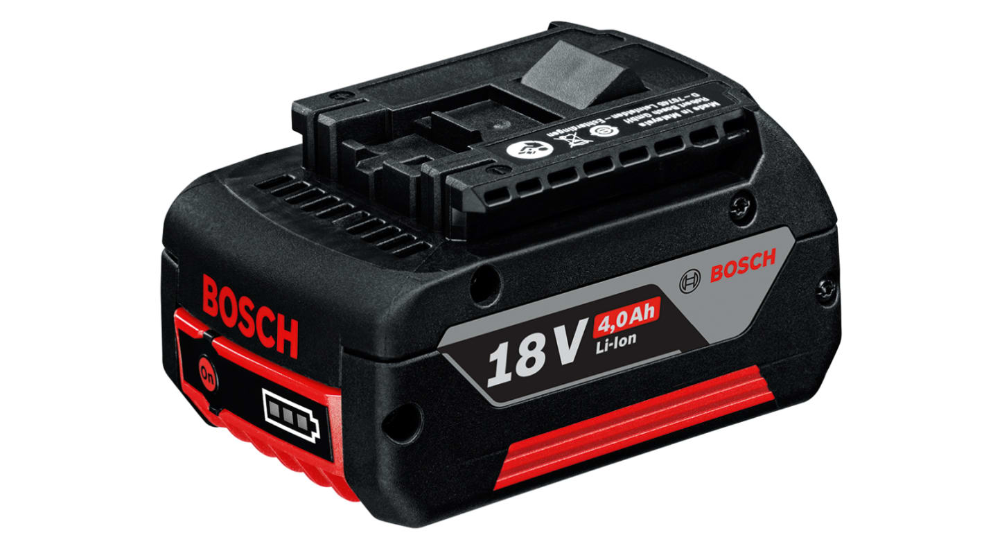 Bosch 1600A00163 4Ah 18V Power Tool Battery, For Use With 18 V Bosch Blue Li-Ion Tools and Chargers