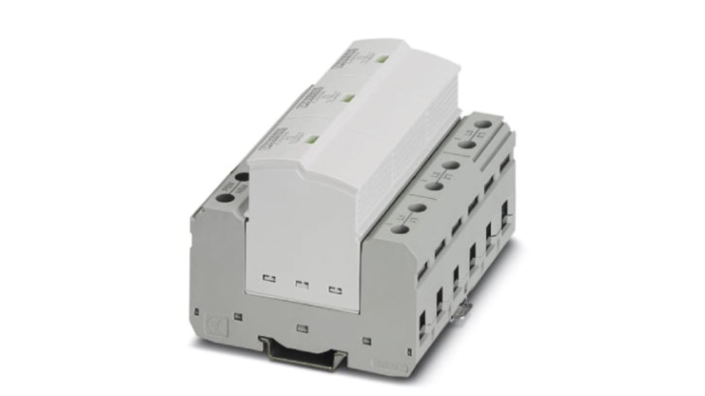 Phoenix Contact 3 Phase Surge Protector, ≤2.5kV, DIN Rail Mount