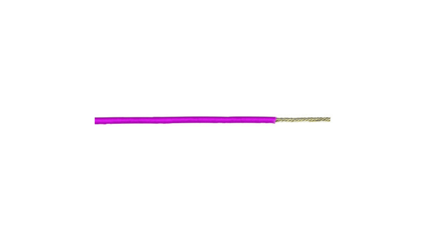 Alpha Wire Pink 0.52 mm² Hook Up Wire, 20 AWG, 10/0.25 mm, 305m, PVC Insulation