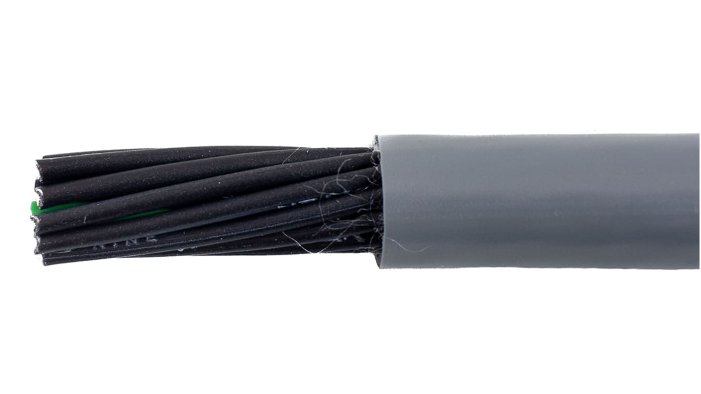 Control Cable liczba żył 18 0,5 mm² Nieekranowany Alpha Wire średnica zew 8.74mm Szary