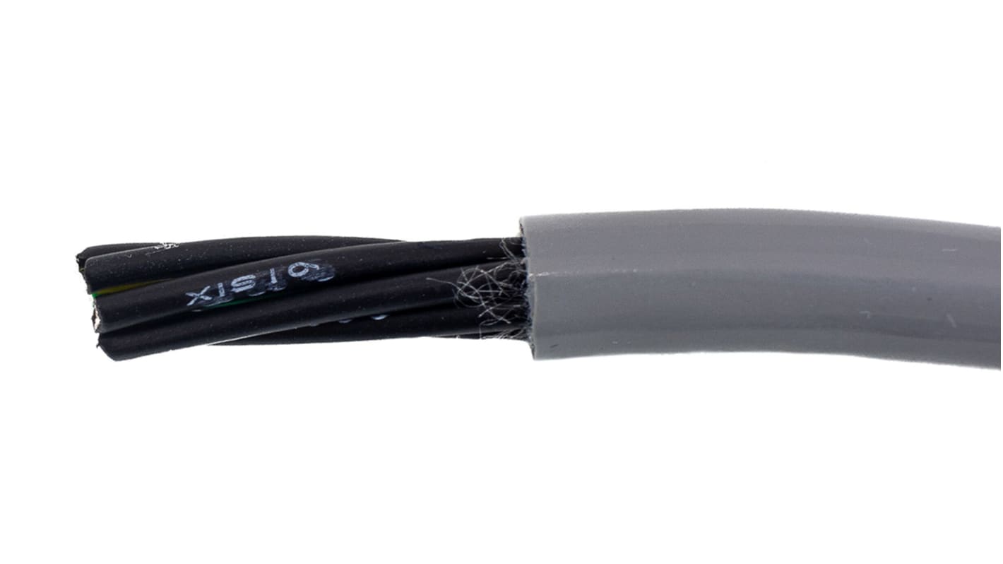 Cable de control Alpha Wire Ecogen Ecoflex PUR de 7 núcleos, 0.78 mm², Ø ext. 6.55mm, long. 30m, 600 V, Libre de