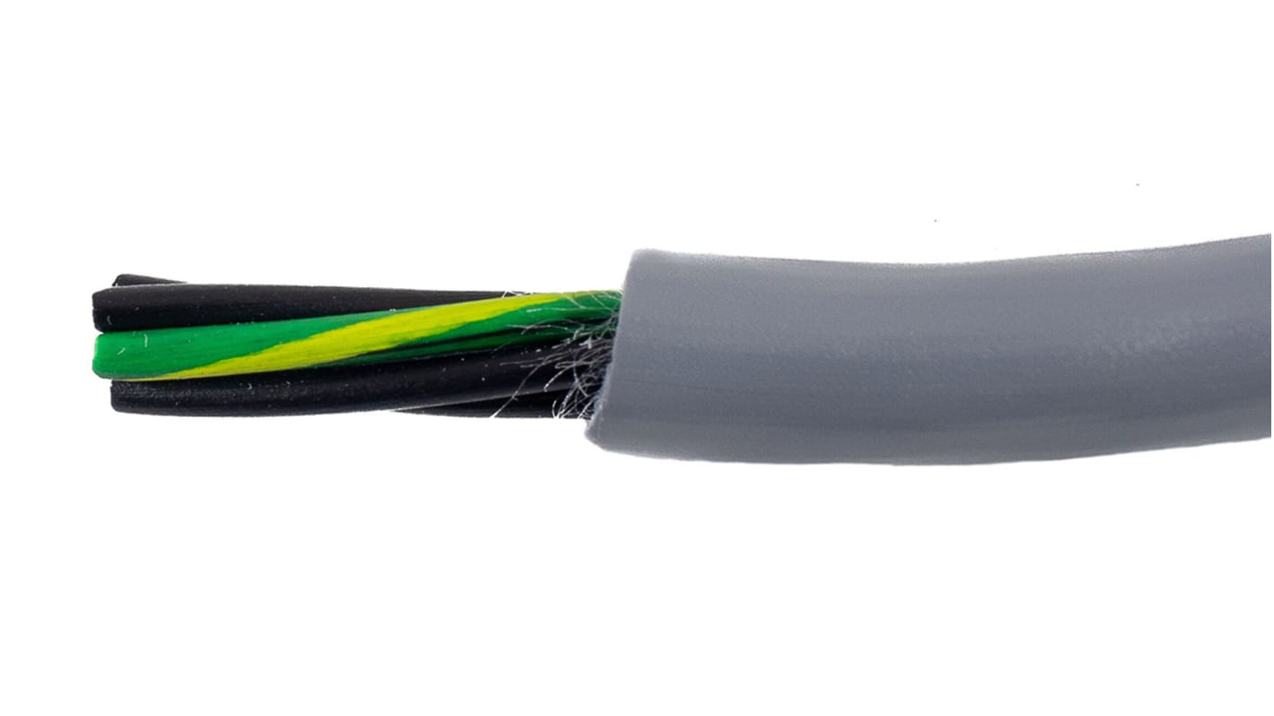 80035 SL005 Alpha Wire Ecogen Ecoflex PUR Control Cable, 5 Cores, 0.78 mm², ECO, Unscreened