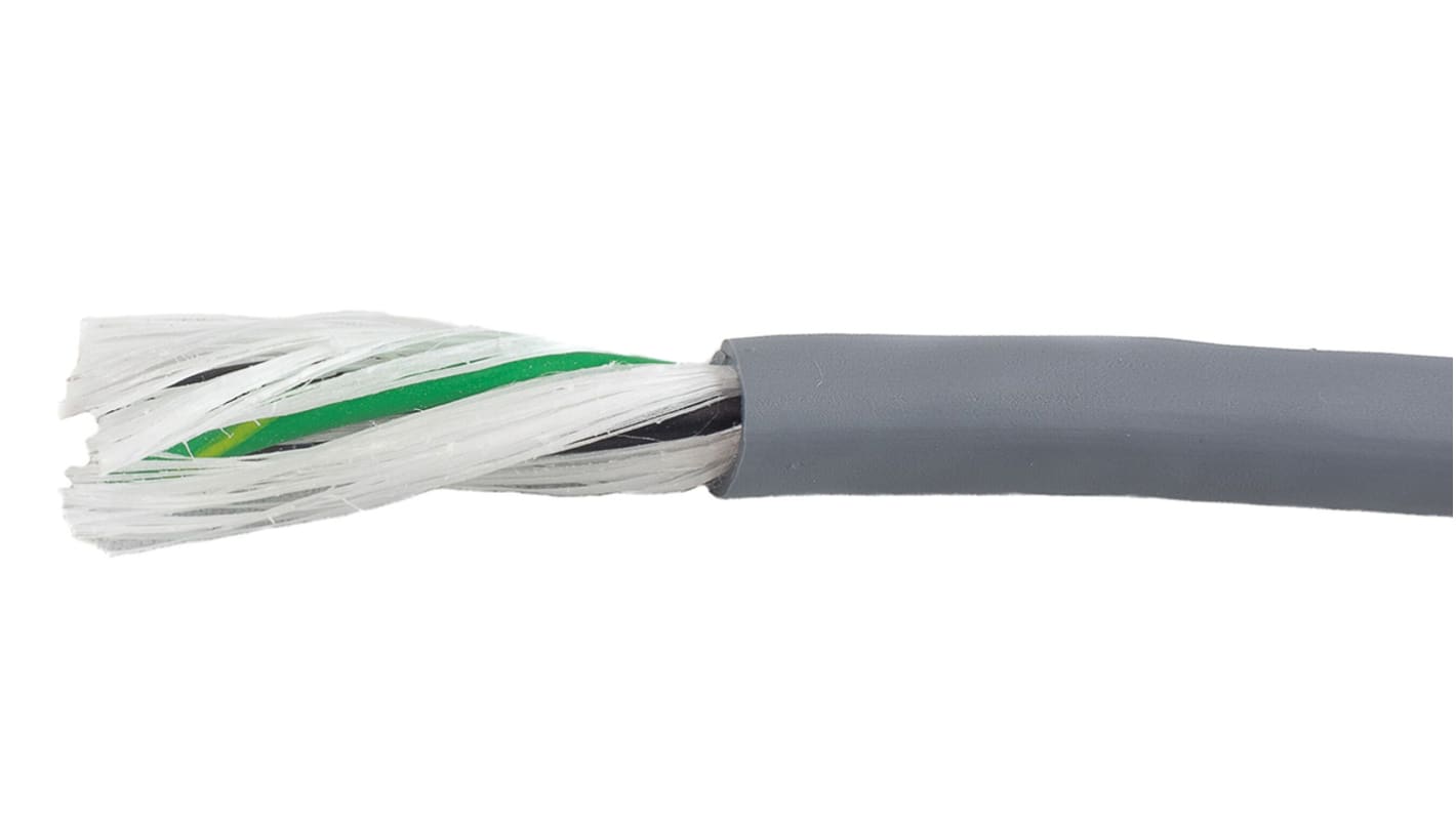 Cavo industriale multipolare non schermato a 3 cond. 1,33 mm², 16 AWG, 600 V, Ø6.12mm, L. 30m