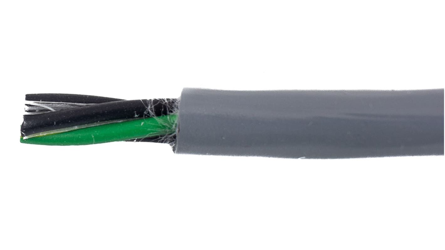 Câble de commande Alpha Wire Ecogen Ecoflex PUR 600 V, 4 x 2 mm², 14 AWG, gaine PUR Gris, , 30m