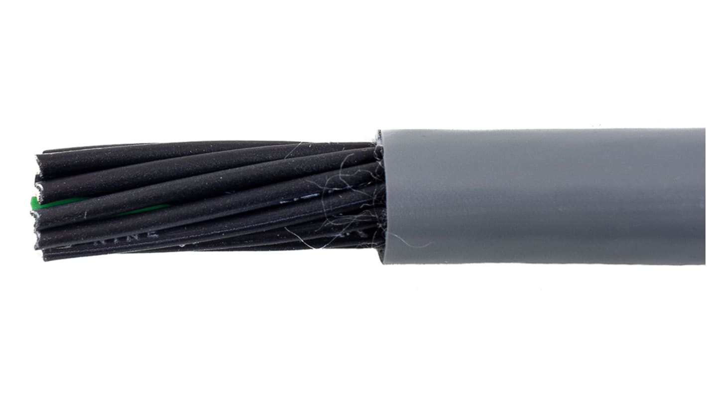 Cable de control Alpha Wire EcoFlex PUR de 18 núcleos, 2 mm², Ø ext. 13.97mm, long. 30m, 600 V, Libre de halógeno,