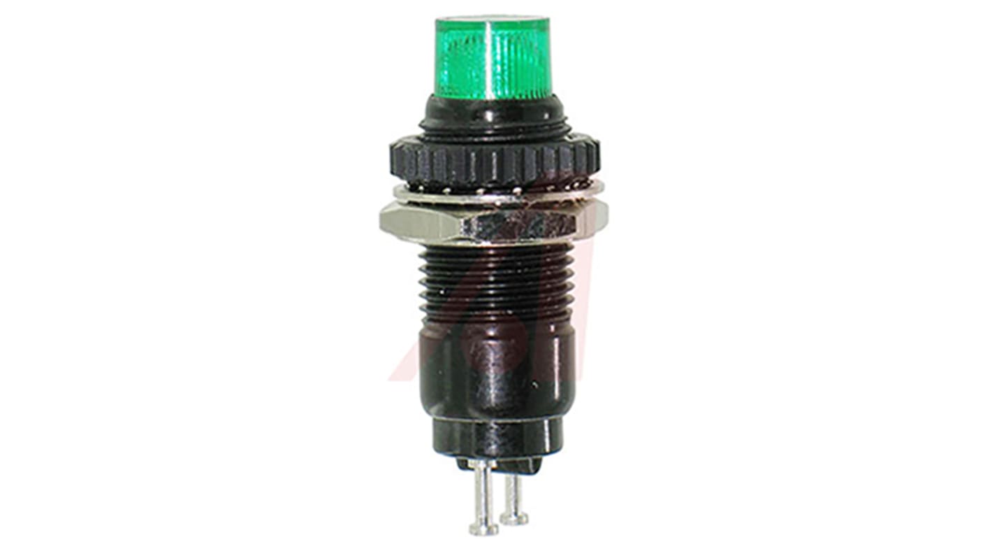 Dialight Green Indicator, 14V dc, 9.53mm Mounting Hole Size