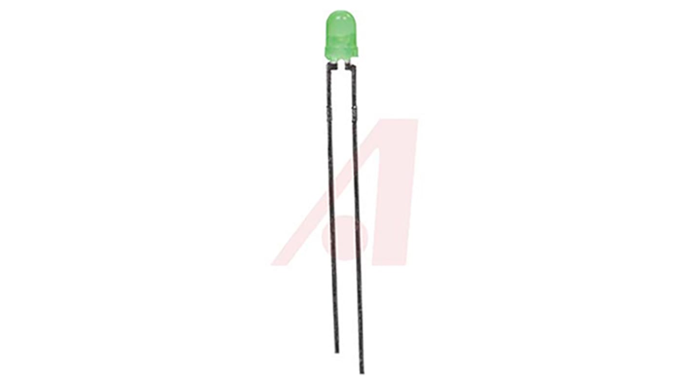 LED, lampe 3 mm Vert, 2,8 V