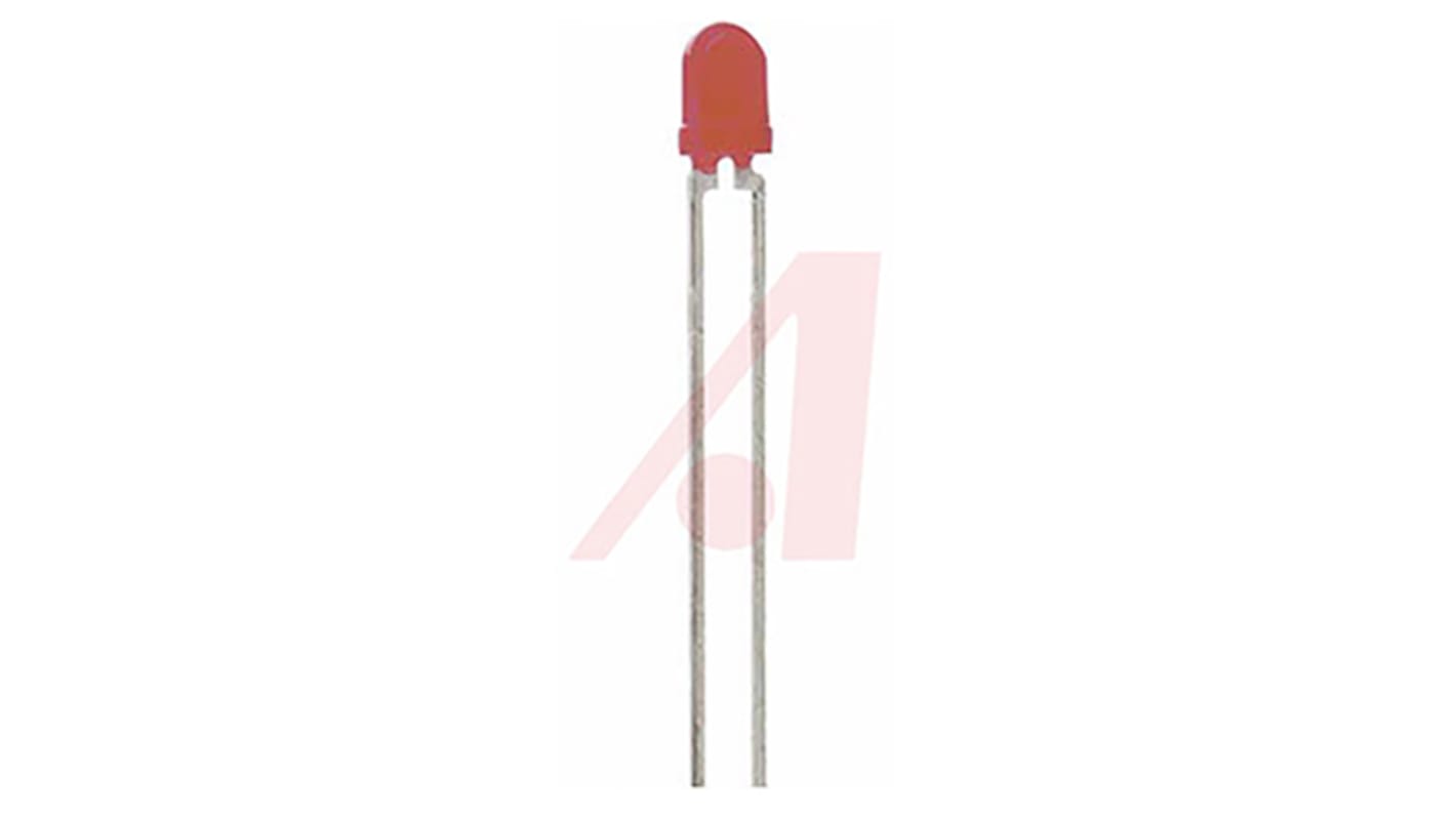 LED, 3mm, LOW CURRENT, DIFFUSED, RED