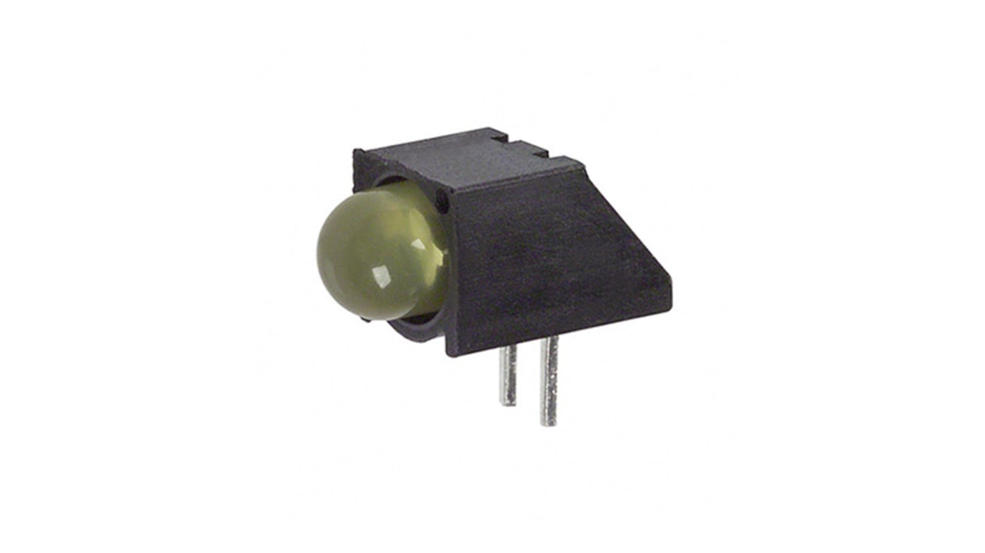 Dialight Yellow PCB LED Indicator Through Hole, 550 550-0307F