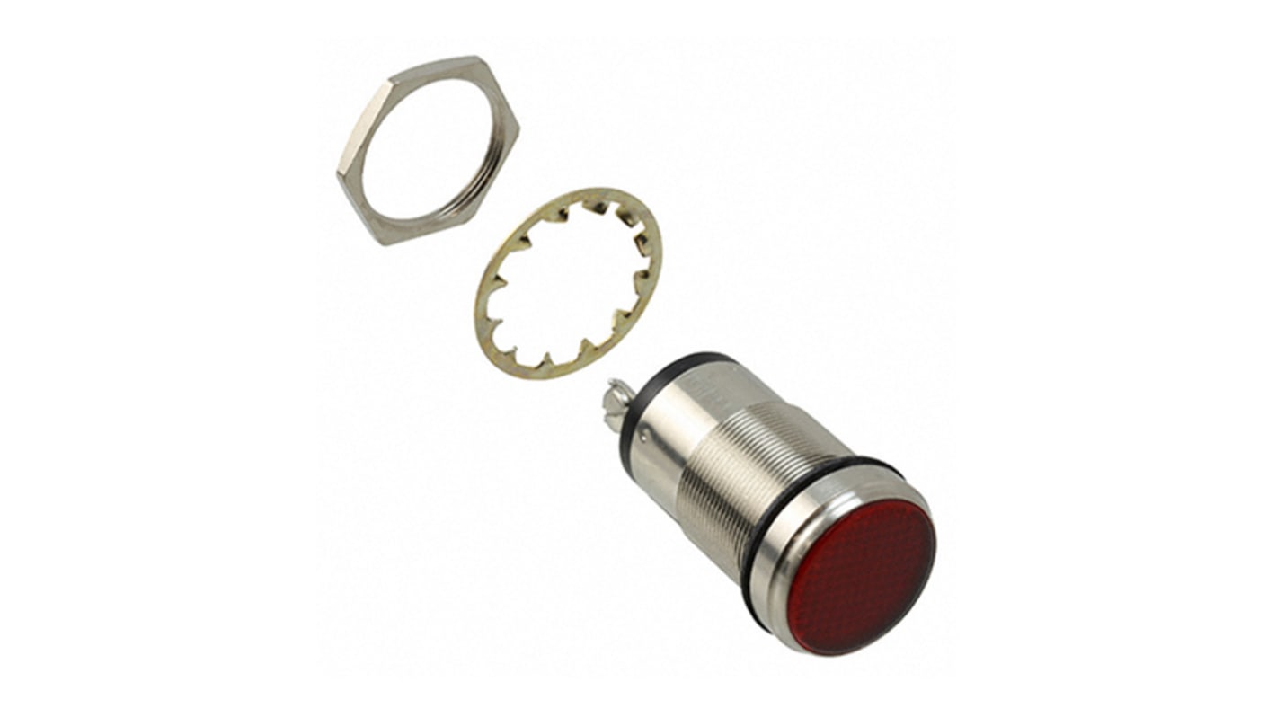 556 1504 304F Dialight Red Panel Mount Indicator 24V Dc 25 4mm 
