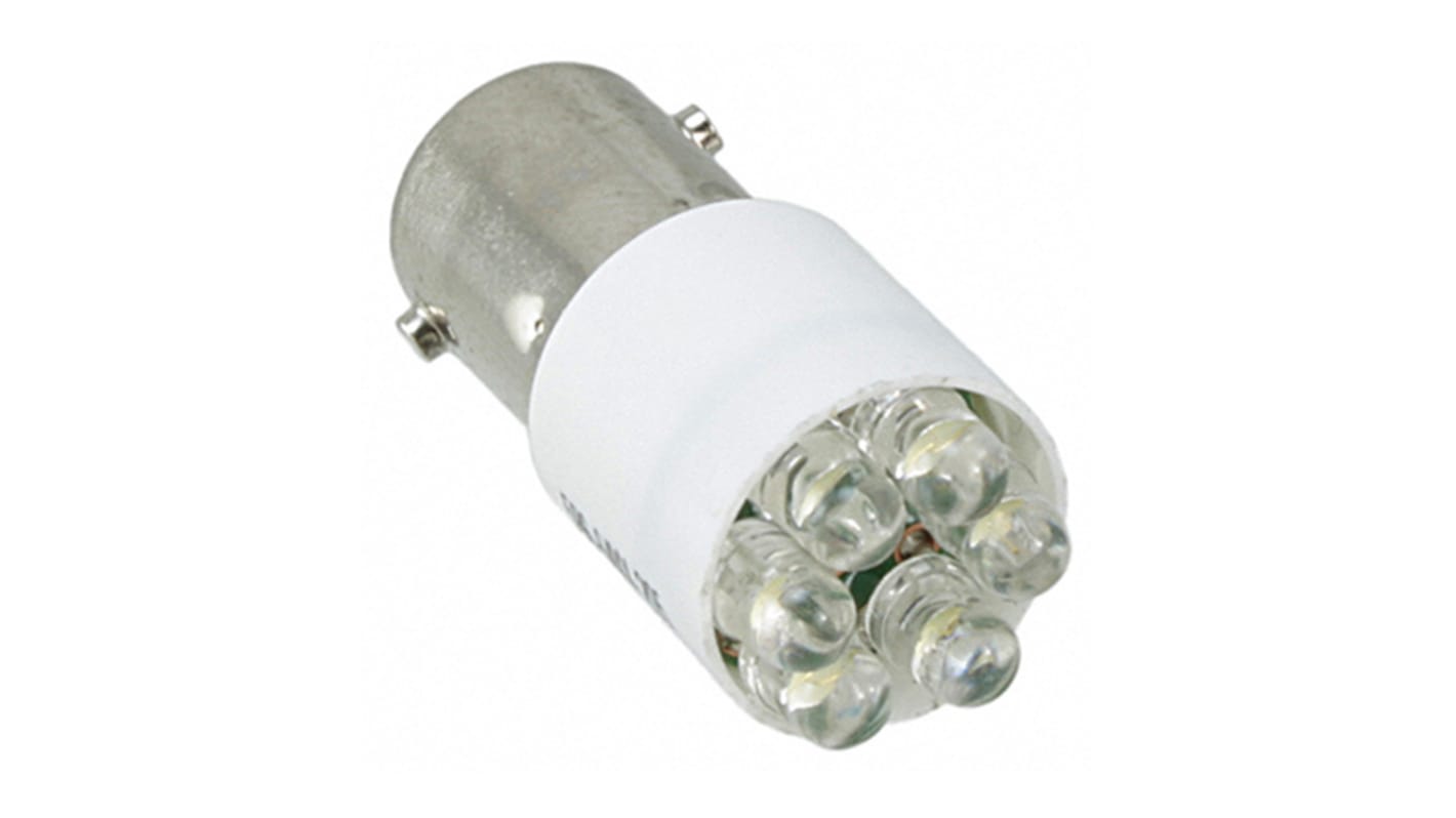 586-6406-205F | Dialight White LED Visible LED, 28V dc, BA9s Base, 10 ...