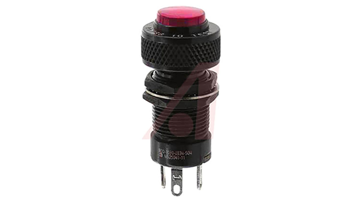 Dialight Red Indicator, 11.9mm Mounting Hole Size