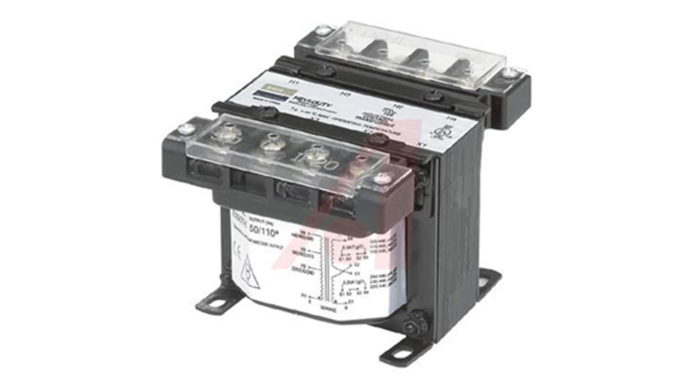 Transformateur à montage sur châssis, Vin 200 → 415V c.a., Vout 23 → 120V c.a., 250 (Continuous) VA, 675