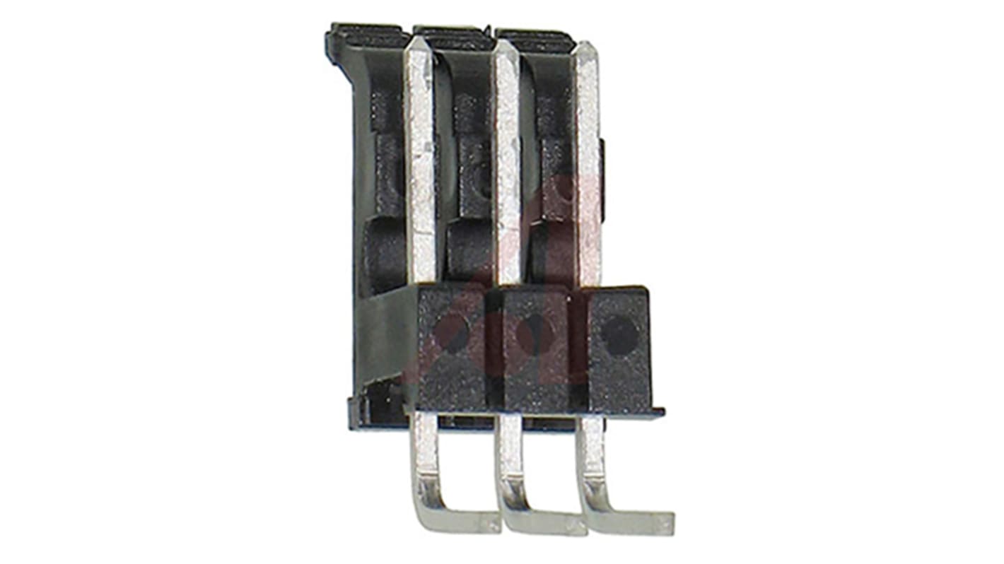 VCC CNX Series Right Angle Through Hole PCB Header, 3 Contact(s), 2.54mm Pitch, 1 Row(s), Shrouded