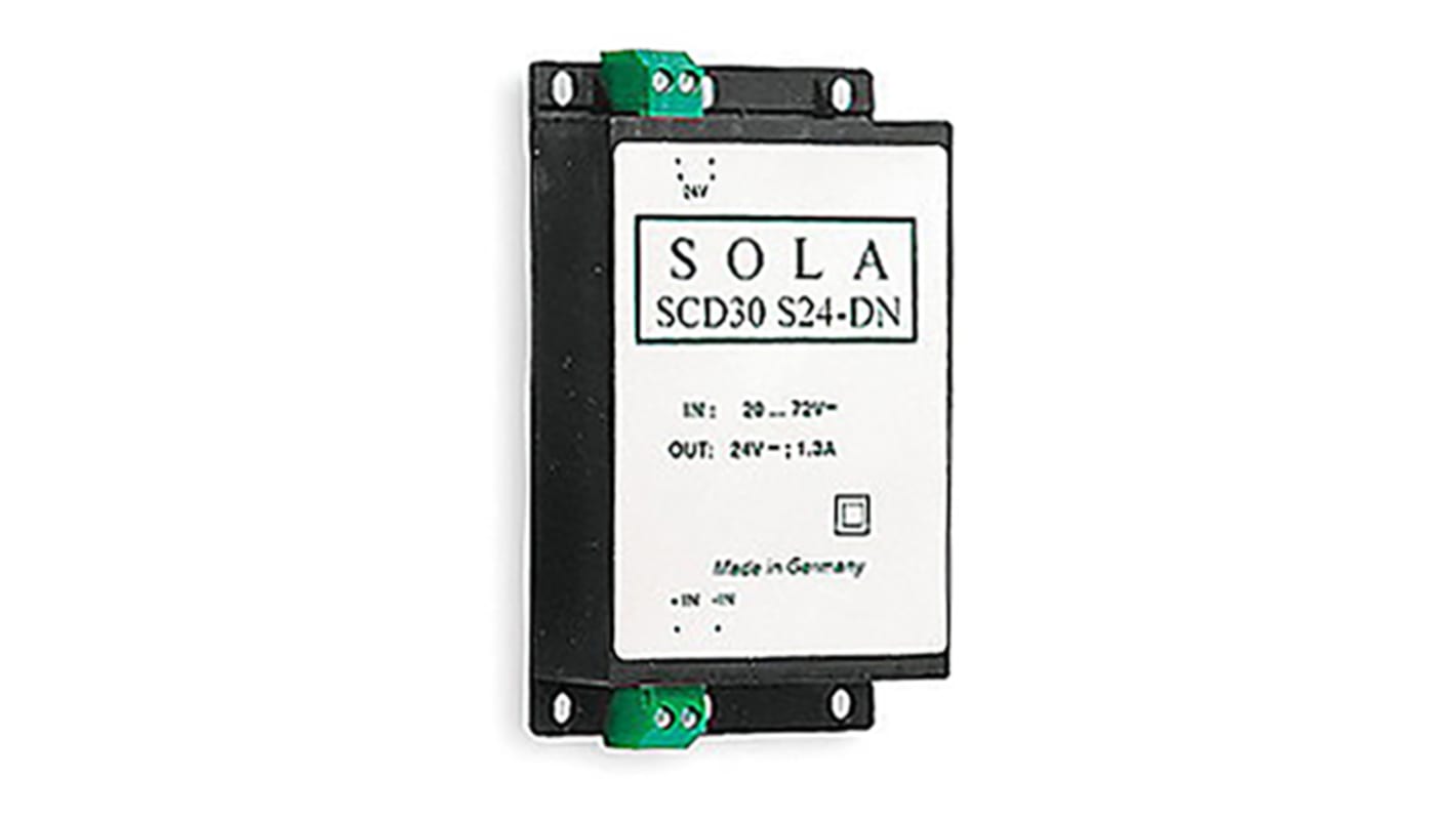 SolaHD SCD, Vout: 24V dc 30W, Vin: 20 → 72 V dc DC-DC-konverter