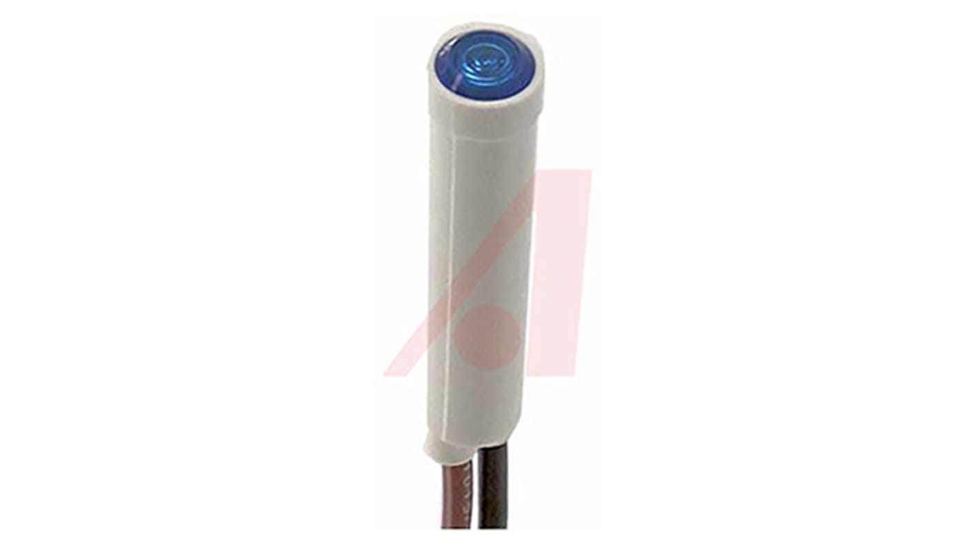 Neon Indicator Lamp, Wire Terminal, 208 → 250 V ac