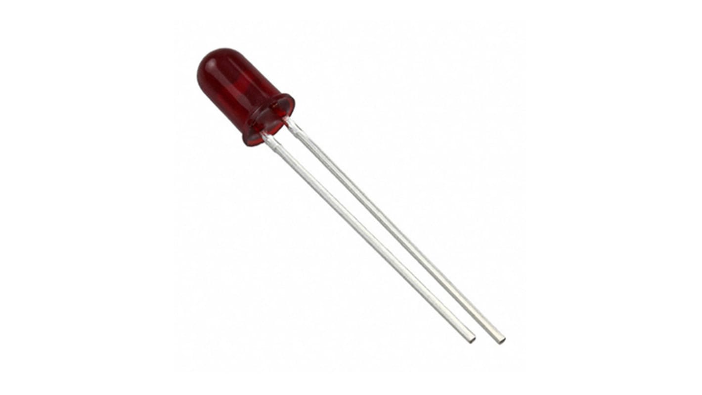 VCC Red LED Reflector Bulb, 7.5V, bi-pin Base, 5.84mm Diameter, 8mcd