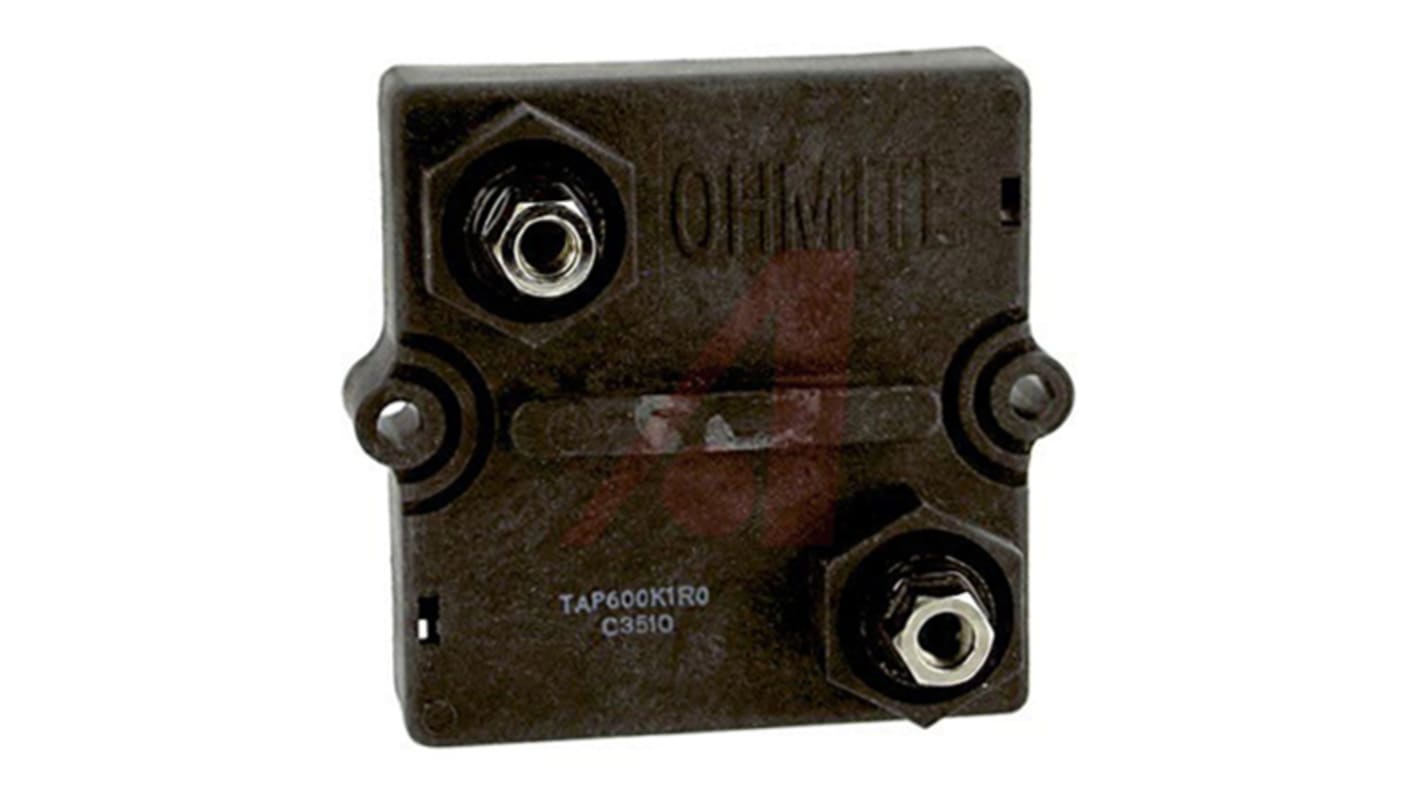 Rezistor pro montáž na rám, řada: TAP600 1Ω ±10% 600W, Plochý zakončený šroubem Tlustý film Arcol Ohmite